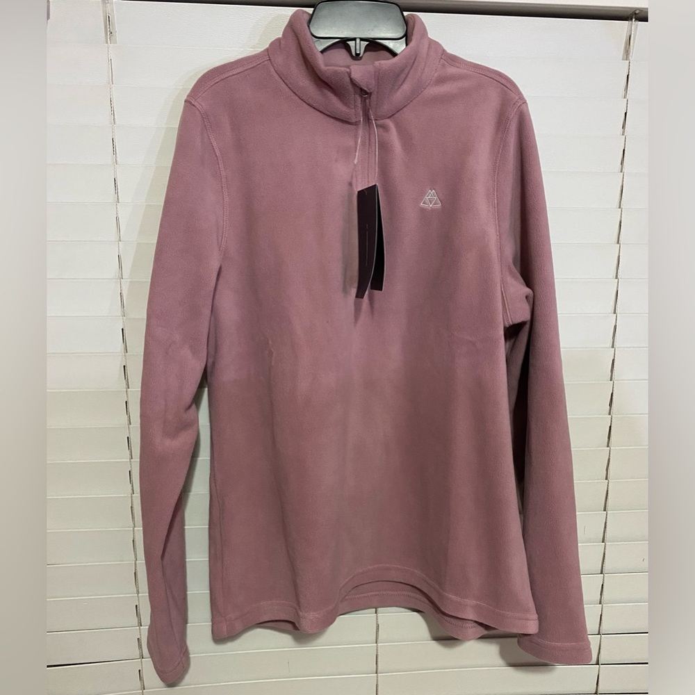 Haimont Fleece Pink Half Zip Jacket NWT